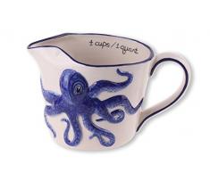 Blue Sky Keramik 20,3 x 13,3 x 12,7 cm Octopus Messbecher, 1 Quart