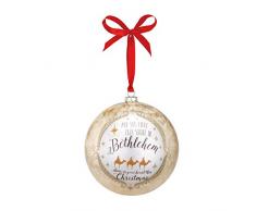 Demdaco Bethlehem Jumbo Glaskugel zum Aufhängen, 14 cm Durchmesser