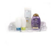 Mind Reader Dusch-Caddy mit Saugnapf für Shampoo, Conditioner und mehr SUCSHELF farblos