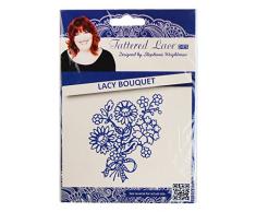 Tattered Lace Lacy Blumenstrauß, silber