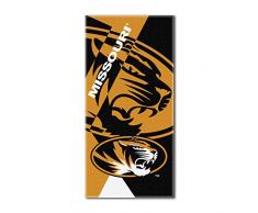 Offiziell Lizenziertes NCAA Puzzle Strandtuch, 86,4 x 182,9 cm, Mehrfarbig, Unisex, Puzzle Beach Towel, schwarz, 34x72