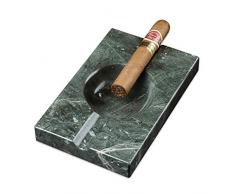 Mayroom Aschenbecher aus Naturstein, Marmor, für Zigaretten, für Mann und Frauen, für draußen, draußen, Schreibtisch, Rauchen, Lichtdurchlässigkeit, für Zuhause, Büro, Terrasse, als Geschenk 7.87×5.51×0.98 inch grün