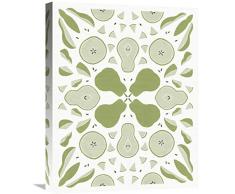 Global Galerie Elyse DeNeige Retro Pear otomí-Monotone Leinwandbild, 50,8 x 61 cm