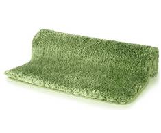 Spirella Badteppich Badematte Duschvorleger Mikrofaser Hochflor | flauschig | rutschhemmend | geeignet für Fußbodenheizung | 55x65 cm | Olive Grün