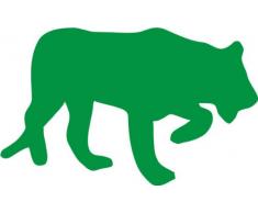 INDIGOS 4250380593081 Wandtattoo w051 Puma Afrika 120 x 73 cm, grün