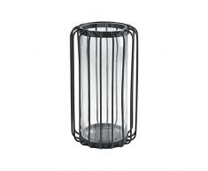 ELK Lighting 3200-159 Kerzenleuchter, Schwarz/Transparent
