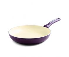 Essenso Lazio Emaillierte Antihaft-Pfanne, 20 cm, PTFE- / PFOA-frei, Violett