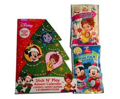 Fancy Nancy Vampirina Puppy Pals Mickey Mouse Stick N Play Adventskalender Geschenkset – (1) Stick N Play Adventskalender und (2) Grab and Go Play Packs (Fancy Nancy and Mickey Mouse) – 3 Stück