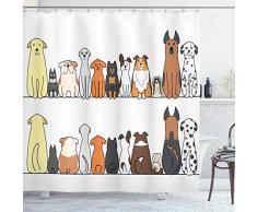 ambesonne Polyester-Decor Kollektion-Badezimmer Dusche Vorhang