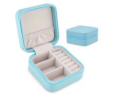 two the nines Vlando Macaron Schmuckkästchen für Ringe, Ohrringe, Halsketten blau