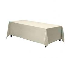 Gee Di Moda Rechteck Tischdecke – 177,8 x 304,8 cm – Rechteckige Tischdecke in Waschbar Polyester – Ideal für Buffet Tisch, Partys, Urlaub Abendessen, Hochzeit und Mehr 70 x 120 Ivory Tablecloth