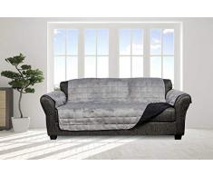 Quickfit Joseph Mazi Geo Sofabezug, wendbar, Schwarz/Grau, 50x60