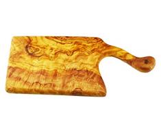 Olivenholz Hackmesser symmetrisch Non-Rustic Board, Korn/Natur