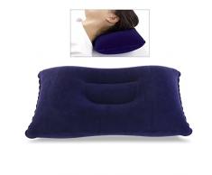 PIXNOR Superdickes, beflocktes Kissen, aufblasbares Kissen, tragbar, Dunkelblau Small dunkelblau