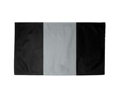 ArtVerse NFS Las Vegas Fußball Stripes Dobby Teppich, 2,13 x 1,52 m, Schwarz und Silber