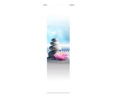 Home Fashion ARMANA Schiebevorhang Digitaldruck, Stoff, Natur, 245 x 60 cm