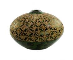 NOVICA Geometrische Erde Keramik Deko Vase