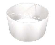 Rayher Hobby 23085102 Lampenschirm, rund, 30 cm ø, Höhe 16 cm, 100% Polyester, für Steh- oder Hängelampe, auch zum Bemalen und Bekleben, weiß