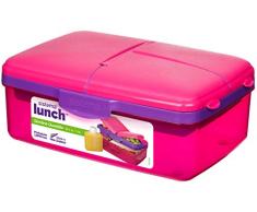Sistema 43965 Lunchbox Quaddie, 1,5 L und Trinkflasche, rosa