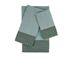 Sherry Kline Mason Handtuch-Set, 3-teilig, Aquamarin