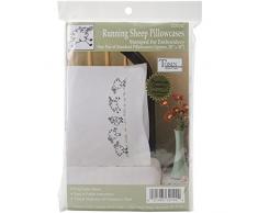 Design Works Crafts t232142 Tobin Running Schaf 50,8 x 76,2 cm Prägung Kopfkissen für Stickerei
