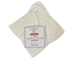 100% Baumwolle 12 Stück All Purpose Waschlappen weiß