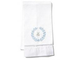 Jacaranda Living Waffelmuster Gästetuch, Napoleon Bee Kranz, Duck Egg Blau