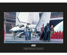 Komar Wandbild Star Wars Classic RMQ Death Star Shuttle Dock | Kinderzimmer, Jugendzimmer, Dekoration, Kunstdruck | ohne Rahmen | WB133-40x30 | Größe: 40 x 30 cm (Breite x Höhe)