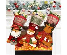 Dreampark Weihnachtsstrümpfe, klassisch, groß, 3 Stück für Party-Dekoration 1