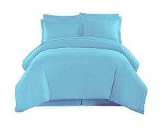 Bio Nido 800tc ultraweich, Luxus, Super Fein, 100% natürliche Baumwolle, 3-teilig (1 Bettbezug + 2 Kissenbezüge:) Bio Baumwolle Bettdecke Set mit GOTS zertifiziert massiv, 100 % Bio-Baumwolle, taupe, King/Cal-King