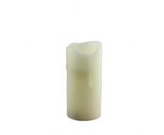 Zest Candle Flammenlose Stumpenkerze, 7,6 x 15,2 cm, elfenbeinfarben