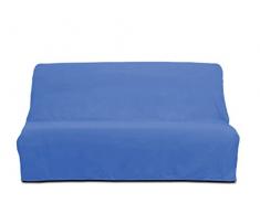 Soleil docre Bezug Bettcouch Baumwolle Panama blau