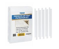 Komplett Premium Vent Register Filter-Kit – 182,9 x 40,6 cm elektrostatischer Medien und 304,8 cm von Tape (30 + Filter Pro Rolle) für Klimaanlage, AC & Heizung Lufteinlass Registern & Strand zu reduzieren Staub und Allergy