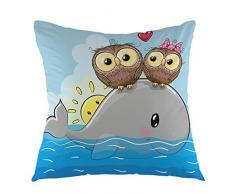 oFloral Überwurf Kissenbezüge Colorful Hirsch Home dekoratives Kissen Case Square Kissenbezug für Sofa Bett Stuhl Couch Dekoration 45,7 x 45,7 cm 18 * 18 Designf-3