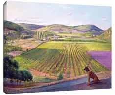 Tremont Hill Watching aus der Wände, Old Provence, 1993, Violett, 35,6 x 45,7 cm