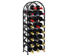 P AG 23 Flaschen Metall Weinregal, Ständer schwarz