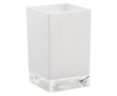 Kartell Boxy Zahnbürstenhalter, Plastik, Weiß, 7 x 7 x 12 cm