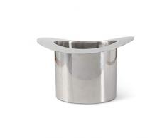 K&K Interiors 15747A Weinkühler, 33,8 cm, silberfarben