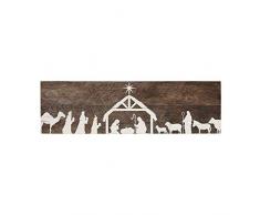 Simply Said, INC Holzschild, Motiv: Weihnachtskrippe im Vintage-Stil, 17,8 x 61 cm