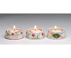 ATD® 30222 3,2 cm Teelichthalter Set 3 Stück Sortiert