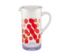 zak! Krug Dot 1,7L in rot, Kunststoff, 10 x 10 x 25 cm