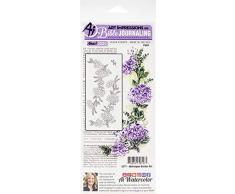 Art Impressions 5271 Transparenter Stempel HYDRANGEA, Bordüre Hortensien, Einheitsgröße