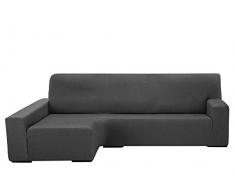 Martina Home Sofaüberwurf Chaiselongue, elastisch, Beige, Grau, linker Arm von 240 bis 280 cm