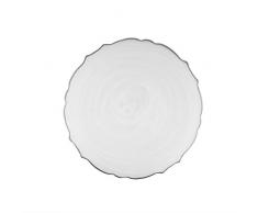 chargeit von Jay 1470404 Alabaster Platzteller, Glas, weiß