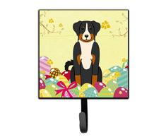 Carolines Treasures Wandhaken, Ostereier, Appenzeller, Sennenhund, klein, Mehrfarbig