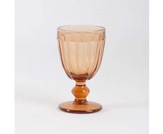 Saunders-Roe Lifestyle SE105. Bin Cafe Design Wein Glas, Bernstein, Boxsack (Set von 6 PCS)