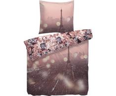 Heckett Lane Mako-Satin Wendebettwäsche Simone 135x200 (80x80) Mellow Rose