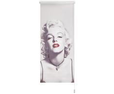 Startex, Marilyn Monroe DS 5040 digital bedrucktes Sonnenschutz Rollo weiß mit Wand und Deckenmontage 60 x 140 cm Sichtschutz Blickdicht