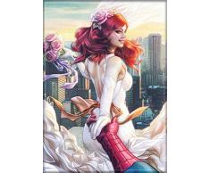 ata-boy Marvel Comics artgerm Mary Jane Watson 6,3 x 8,9 cm Magnet für Kühlschrank und Schließfächer