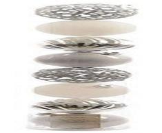 Decoris Christbaumkugeln, bruchsicher, Silber-Mix, 8 Stück